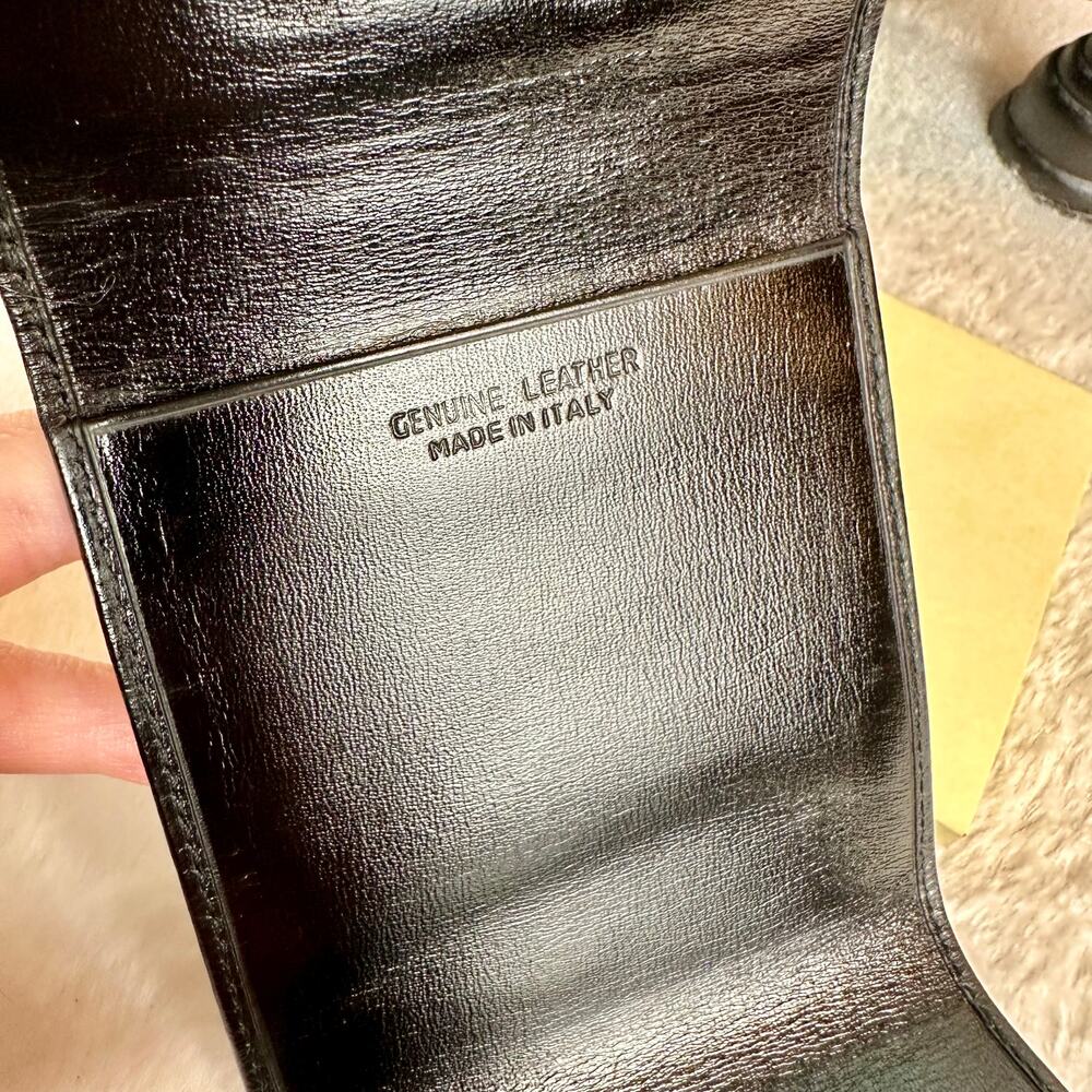 Tiffany & Co small sticky note holder. Black leather. NEW! Vintage RARE GIFT!! - Picture 6 of 10
